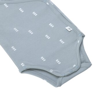 Lässig - Baby Langarmbody - Blocks Light Blue, 74/80, 7-12 Monate