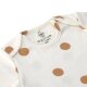 Lässig - Langarm-Body Big Dots Milky - Amerikanischer Ausschnitt, Gr. 86/92