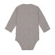 Lässig - Langarm-Wickelbody Sprinkle Taupe, Druckknöpfe, Gr. 62/68, 3-6 Monate