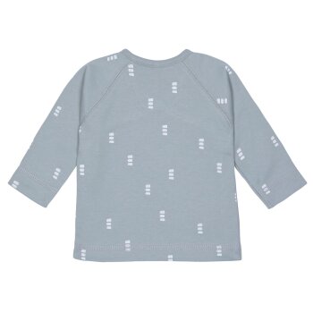 Lässig - Wickelhemd Kimono - Blocks Light Blue, 62/68, 3-6 Monate