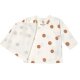 Lässig - Wickelhemd Kimono Bio-Baumwolle - Big Dots Milky, Gr. 62/68