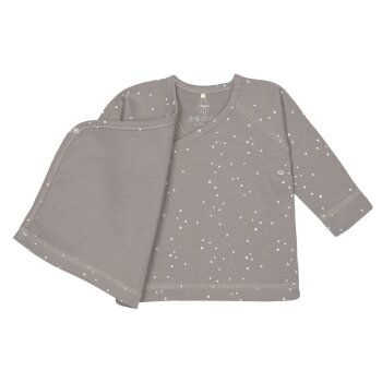 Lässig - Kimono-Wickelshirt Cozy Colors - Sprinkle Taupe, Gr. 50/56