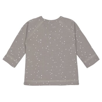 Lässig - Baby Wickelshirt Bio-Baumwolle Kimono - Sprinkle Taupe, Gr. 62/68