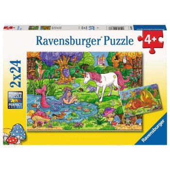 Ravensburger - Magischer Wald PUZZLE (2 x 24 TEILE)