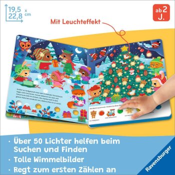Ravensburger - Mein großes Lichter-Wimmelbuch: Weihnachten (S)