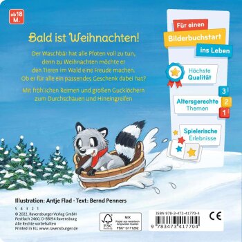 Ravensburger - Frohe Weihnachten, liebe Tiere! (S)