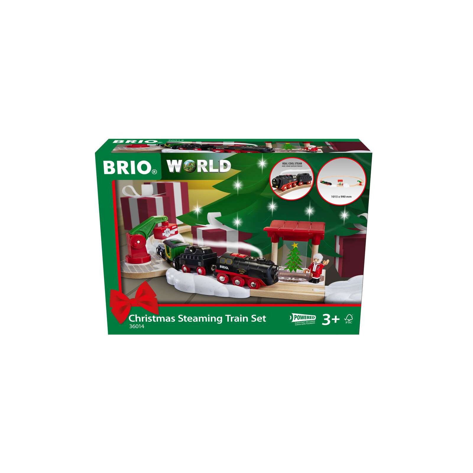 BRIO WORLD  Batterie-Dampflok Weihnachts-Set 36014 FSC Karton beschädigt - Image 12