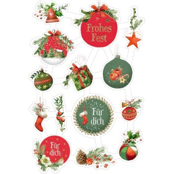 Coppenrath - Zauberhafte Weihnachten - Glanzbilder/Oblaten Winterwelt, sort. (A)