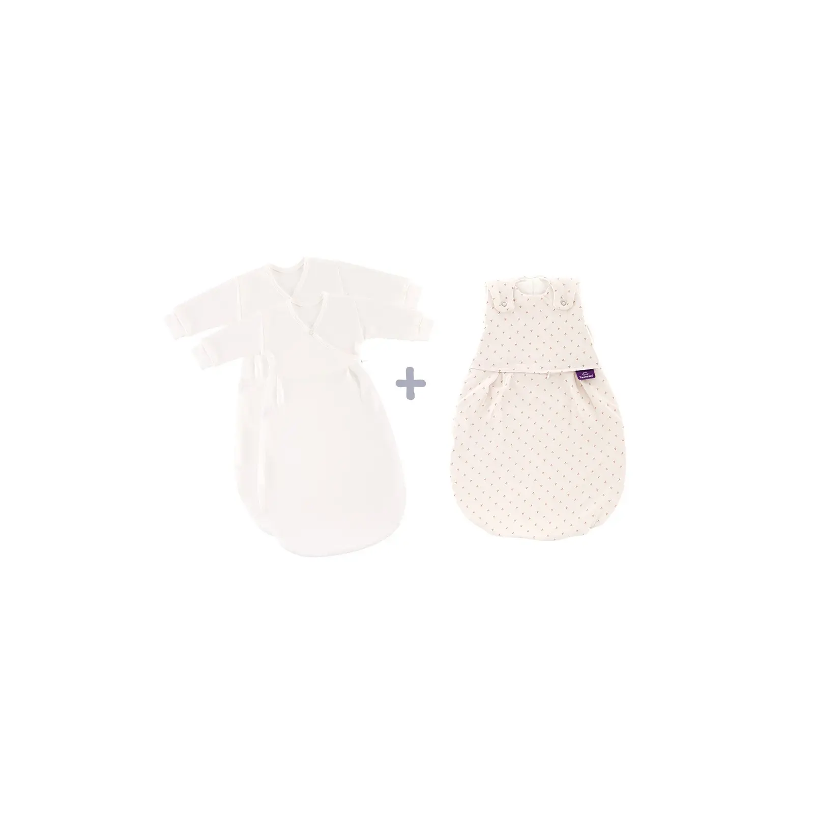 Träumeland Unisex Baby Beige Babyschlafsack "Babyschlafsack Liebmich 3Tlg. Set Twister, Von Größe 50/56-68/74", Baby, Gr. L: 68Cm, Bezug: 100% Baumwolle. Füll... - Image 4
