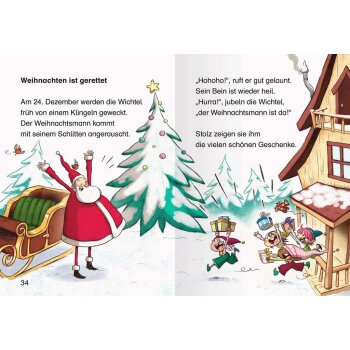Ravensburger - Leserabe - 1. Lesestufe: Wichtel Wolle rettet Weihnachten (S)