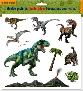 Die Spiegelburg - Fensterbilder - T-Rex World (A)