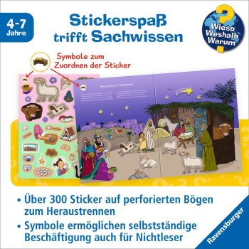 Ravensburger - Wieso? Weshalb? Warum? Stickerheft: Weihnachten (S)