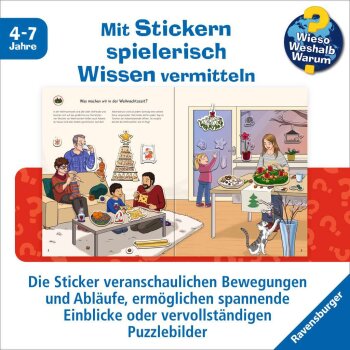 Ravensburger - Wieso? Weshalb? Warum? Stickerheft: Weihnachten (S)