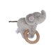 Sterntaler - Spielfigur mit Holz Greifring Elefant Eddy, Grau (A)