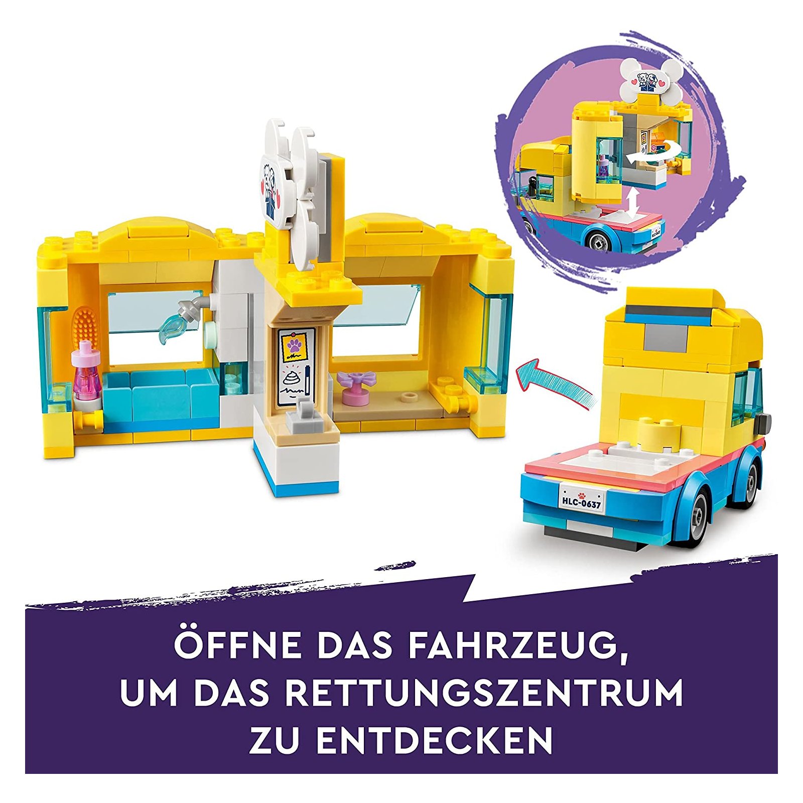 - 41741 € - 29,99 Friends LEGO Hunderettungswagen,