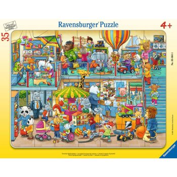 Ravensburger - Tierischer Spielzeugladen RAHMENPUZZLE (35...