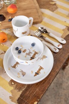 Lässig - Kindergeschirr Set Porzellan - Little Mateys, Royal Blau (2)