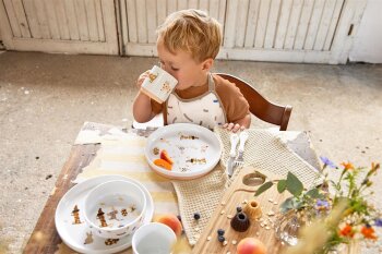 Lässig - Kindergeschirr Set Porzellan - Little Mateys, Spicy orange (2)