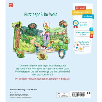 Ravensburger - Mein großes Puzzle-Spielbuch: Wald
