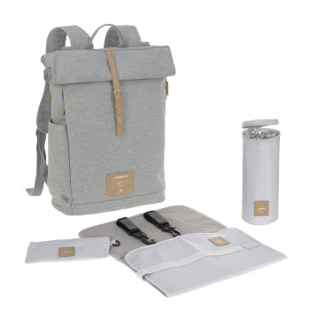 Lässig - Wickelrucksack - Rolltop Backpack, Grey...