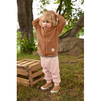 Lässig - Frottee-Kapuzenjacke Cozy Terry Wear - Caramel, Gr. 74/80 (A)