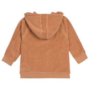Lässig - Frottee-Kapuzenjacke Cozy Terry Wear - Caramel, Gr. 74/80 (A)