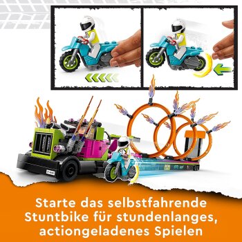 LEGO - City - 60357 Stuntz Stunttruck mit Feuerreifen-Challenge