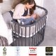 babybay - Beistellbett Original SCHIEFERGRAU-LACKIERT