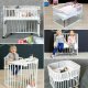 babybay - Beistellbett Maxi WEISS-LACKIERT