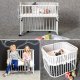 babybay - Beistellbett Boxspring XXL WEISS-LACKIERT