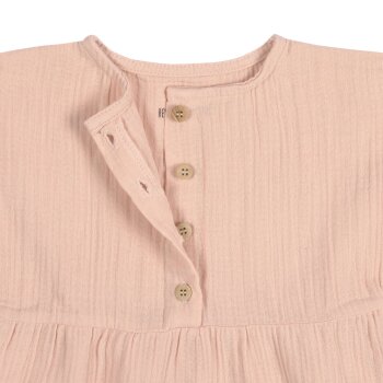 Lässig - Musselin-Kleid Bio-Baumwolle - Powder Pink, Gr. 86/92