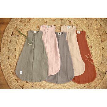 Lässig - Baby-Sommerschlafsack Musselin - Taupe,...