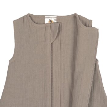 Lässig - Baby-Sommerschlafsack Musselin - Taupe, 50/56, 0-2 Monate