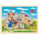 Goki - Puzzle aus Holz - 96 Teile - ab 3 Jahre - Ritterburg