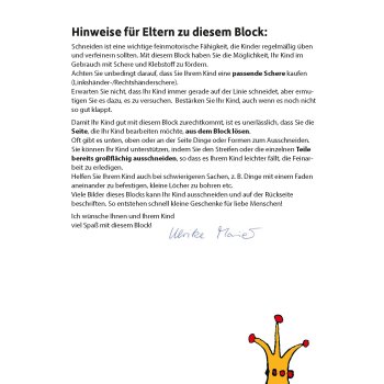 Hauschka - Kindergartenblock - Schneiden, kleben, basteln