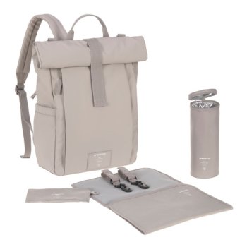 Lässig - Wickelrucksack - Rolltop Up Backpack, Taupe...