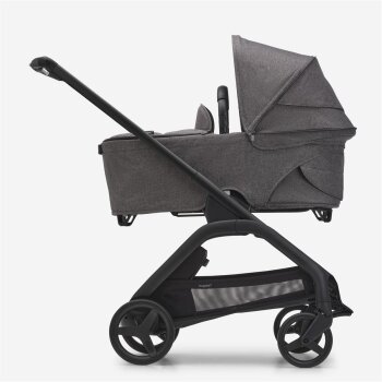 BUGABOO - Dragonfly Kinderwagen mit Liegewanne und Sitz BLACK / GREY-MELANGE