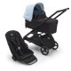 BUGABOO - Dragonfly Kinderwagen mit Liegewanne und Sitz GRAPHIT / SCHWARZ / HEAVENBLUE (A)