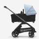 BUGABOO - Dragonfly Kinderwagen mit Liegewanne und Sitz GRAPHIT / SCHWARZ / HEAVENBLUE (A)