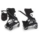 BUGABOO - Dragonfly Kinderwagen mit Liegewanne und Sitz GRAPHIT / SCHWARZ / HEAVENBLUE (A)