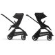 BUGABOO - Dragonfly Kinderwagen mit Liegewanne und Sitz GRAPHIT / SCHWARZ / HEAVENBLUE (A)