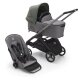 BUGABOO - Dragonfly Kinderwagen mit Liegewanne und Sitz GRAPHIT / GREY-MELANGE