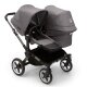 BUGABOO - Donkey 5 Duo Geschwister-Kinderwagen mit Liegewanne und Sitz CORE GRAPHIT / GREY-MELANGE