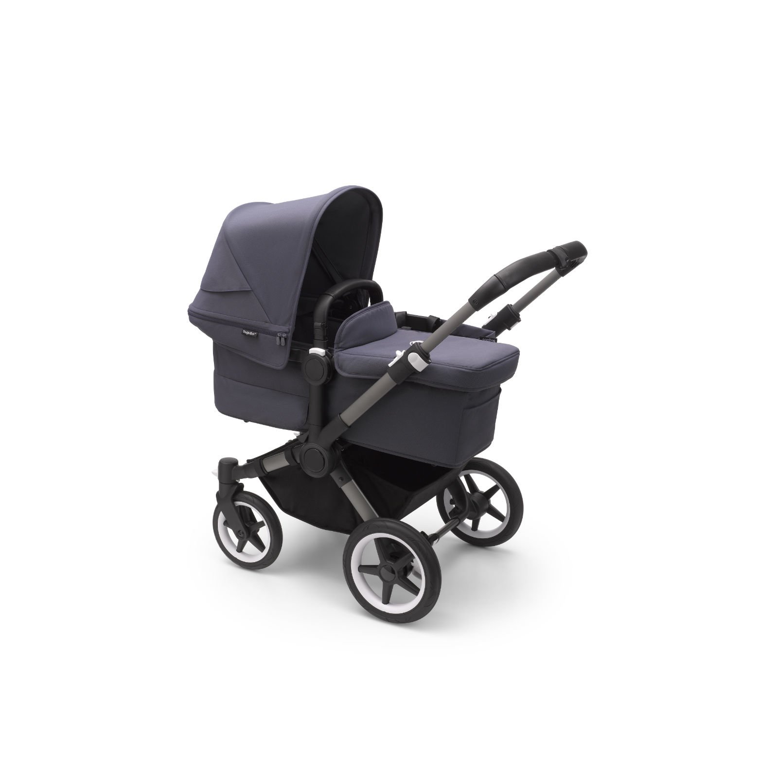BUGABOO - Donkey 5 Mono Kinderwagen mit Liegewanne und Sitz CORE (GRAPHIT / STURMBLAU)