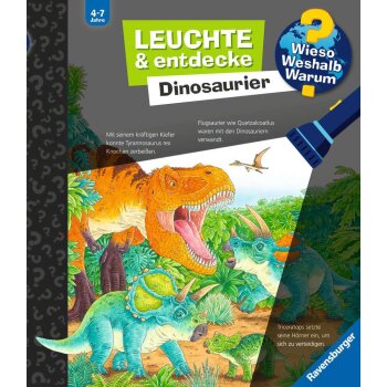 Ravensburger - Wieso? Weshalb? Warum? Leuchte & entdecke: Dinosaurier (A)