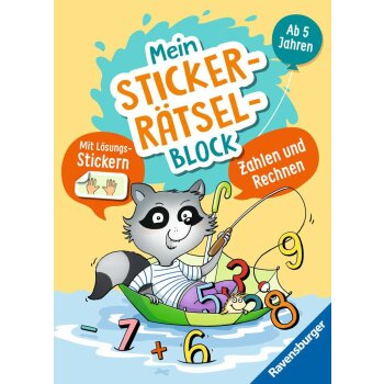 Ravensburger - Mein Stickerrätselblock: Zahlen und Rechnen