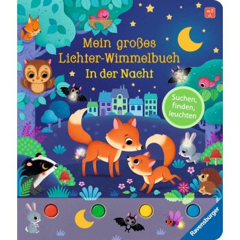 Ravensburger - Mein großes Lichter-Wimmelbuch: In der Nacht