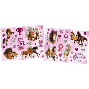 Die Spiegelburg - Pferdefreunde - Diamond Painting Sticker (A)