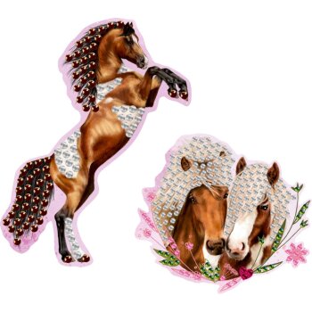 Die Spiegelburg - Pferdefreunde - Diamond Painting Sticker (A)