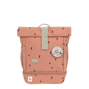 Lässig - Kindergartenrucksack Rolltop - Happy Prints, Karamell
